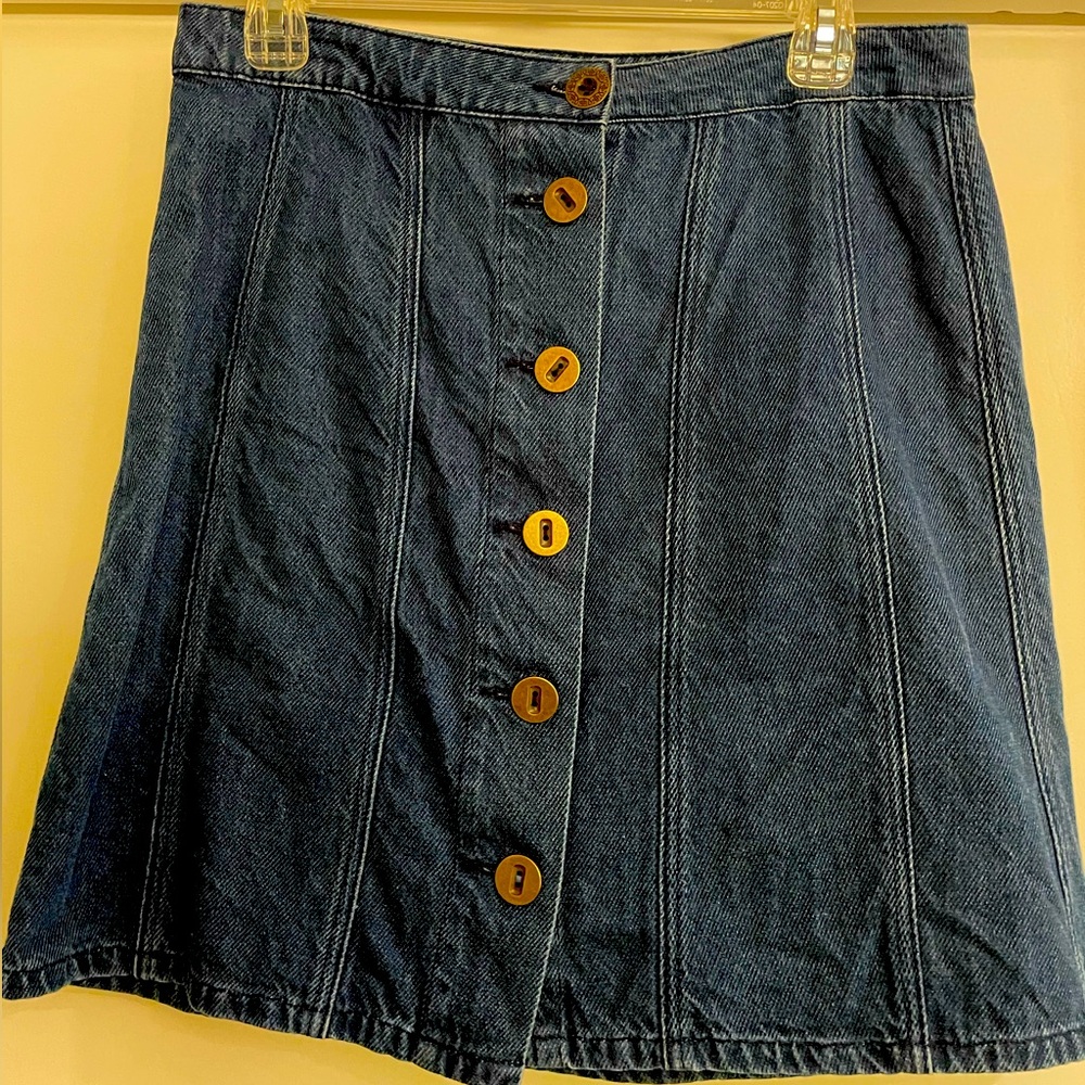 Anthropologie Pilcro by Letterpress button up skirt. Sz 8 Like New